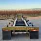 ACE TD488 Sand Chassis Trailer, Dark Green, Back View