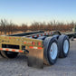 ACE TD488 Sand Chassis Trailer, Dark Green, Back View 