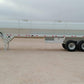 Frac Sand Box Trailer, White, Side View
